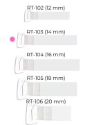 Ramiączka Julimex RT 103 silikonowe z metalowym zaczepem 14 mm