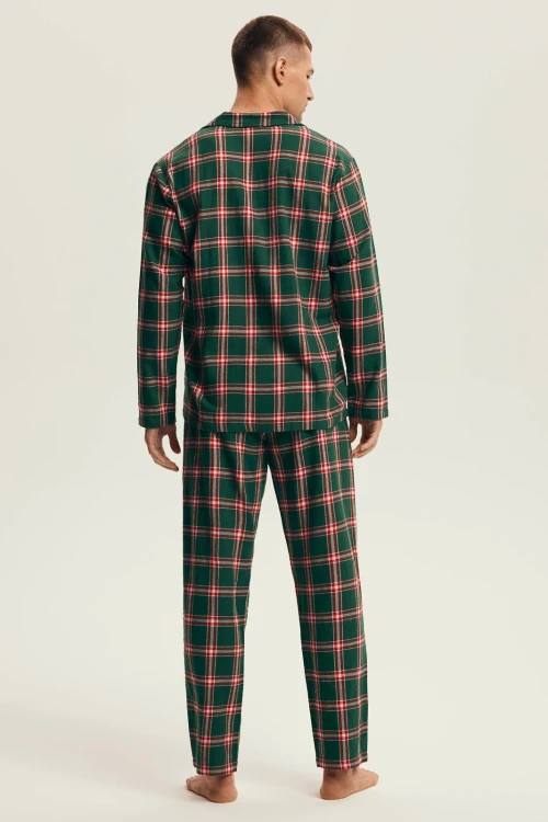 Piżama Henderson 43460 Nut dł/r M-3XL rozpinana