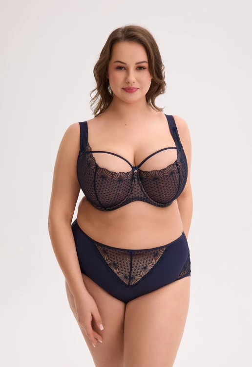 Biustonosz Semi Soft Gaia BSM 1323 Veda Maxi Granatowy