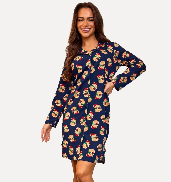 Koszula Cornette 104/474 Teddy 7 dł/r 3XL-5XL damska rozpinana