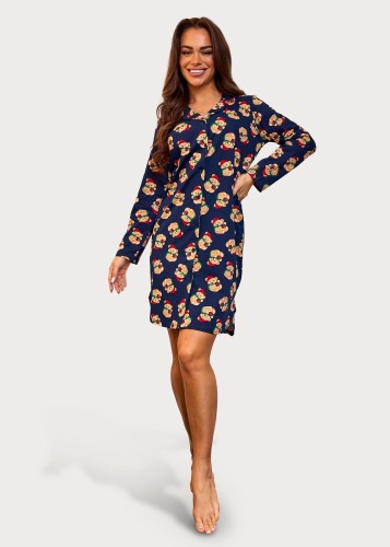 Koszula Cornette 104/474 Teddy 7 dł/r 3XL-5XL damska rozpinana