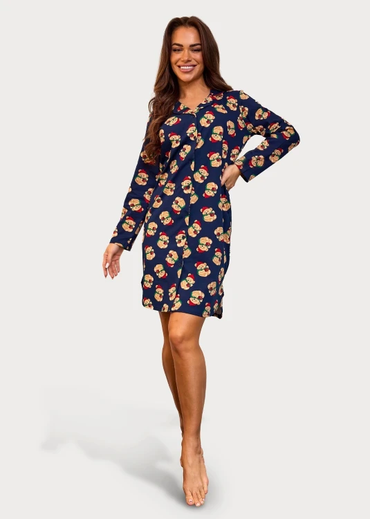 Koszula Cornette 104/474 Teddy 7 dł/r 3XL-5XL damska rozpinana