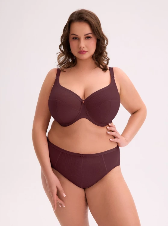 Biustonosz semi soft Gaia BS 1058 Maxi Wino