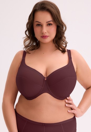 Biustonosz semi soft Gaia BS 1058 Maxi Wino