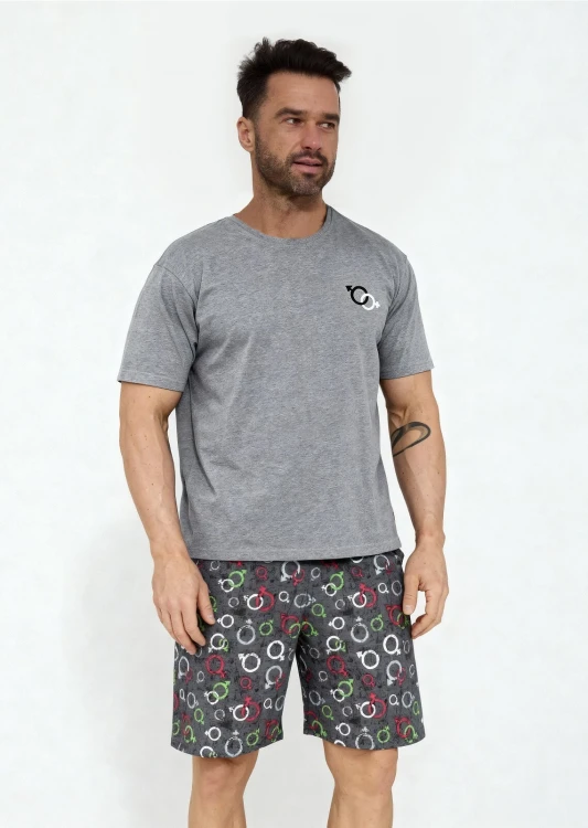 Piżama Cornette 326/206 Love Symbols kr/r S-XL