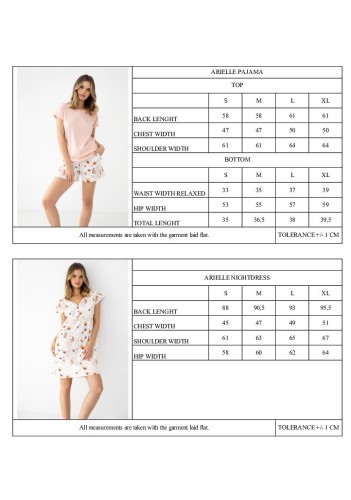 Piżama Sensis Arielle kr/r S-XL