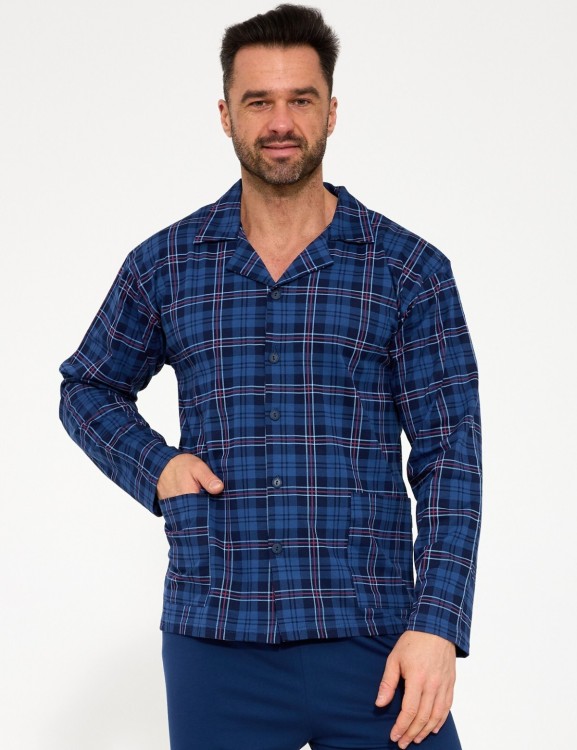 Piżama Cornette 114/84 dł/r S-2XL męska rozpinana