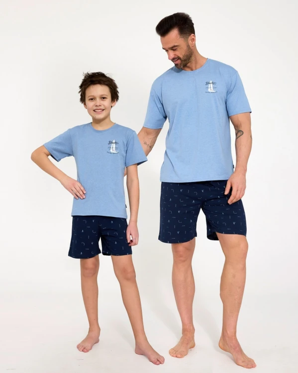 Piżama Cornette Young Boy 790/127 Pacific kr/r 134-164