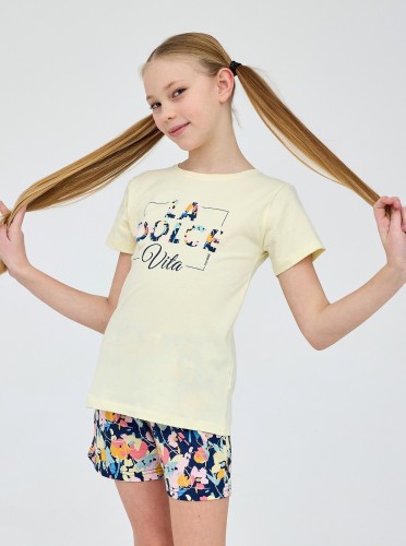 Piżama Cornette Young Girl 788/114 Dolce Vita kr/r 134-164