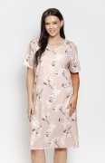 Koszula damska bawełniana Fiora krótki rękaw Taro 3555 2XL-4XL