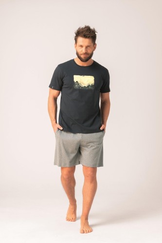 Piżama Key MNS 637 B26 kr/r 3XL-4XL męska