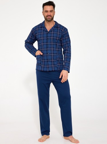 Piżama Cornette 114/84 dł/r 3XL-5XL rozpinana