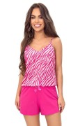 pizama damska bawełniana top Donna zebra