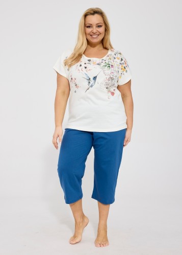 Piżama Cornette 369/345 Floris kr/r 3XL-5XL