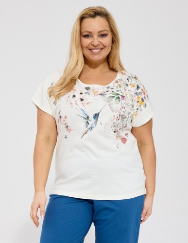 Piżama Cornette 369/345 Floris kr/r 3XL-5XL