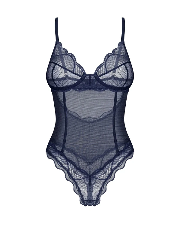 Body Obsessive Nightly Blue Crotchless Teedy XS-2XL