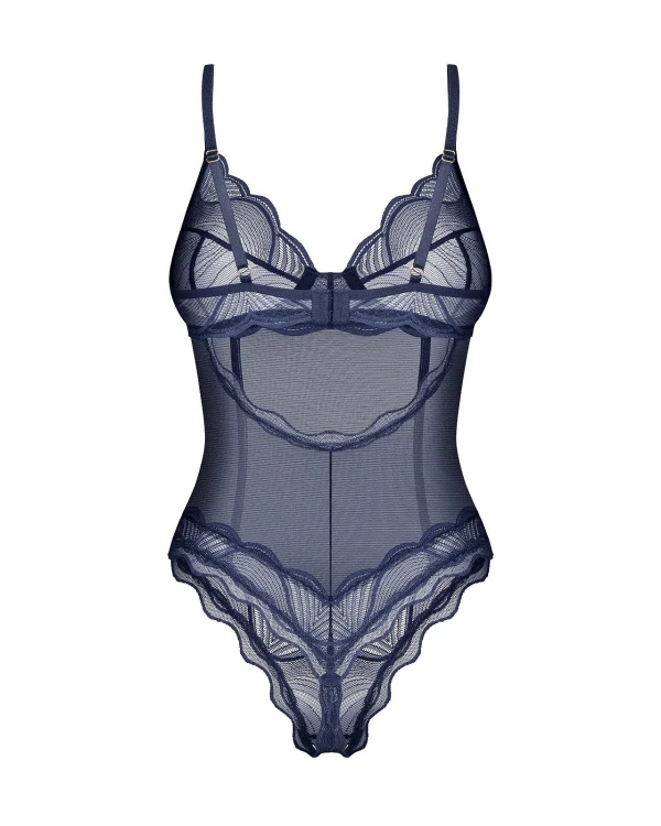 Body Obsessive Nightly Blue Crotchless Teedy XS-2XL