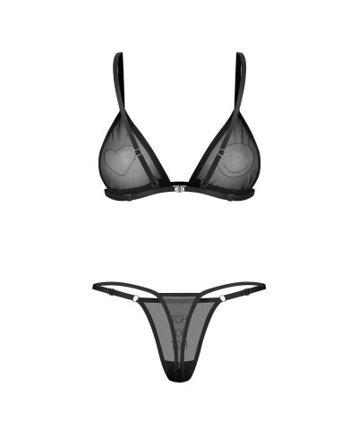 Komplet Obsessive Wet Me Bra & Thong S-XL