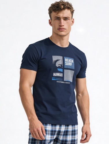 Piżama Cornette F&Y 551/56 Hawaii kr/r 164-188