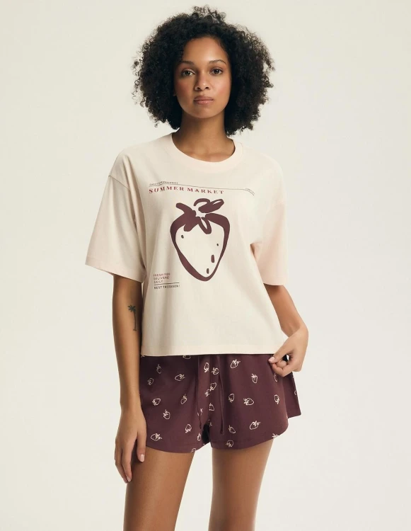 Piżama Henderson Ladies 44474 Evika kr/r S-3XL