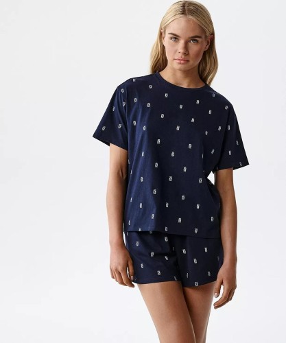 Piżama damska krótki rękaw Atlantic NLP-510