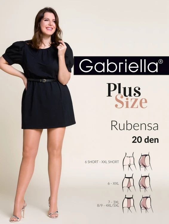 Rajstopy Gabriella 161 Rubensa Plus Size 20 den 6-XXL