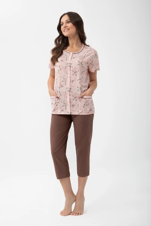 Piżama Luna 1304 kr/r 2XL-3XL L26 rozpinana