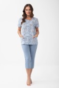 Piżama Luna 1304 kr/r 2XL-3XL L26 rozpinana