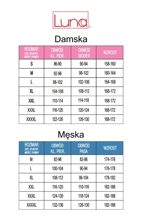 Piżama Luna 1602 kr/r 2XL-3XL L26