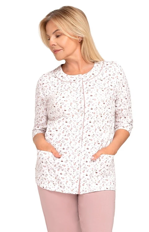 Piżama Martel Maria II 201 3/4 3XL-4XL damska rozpinana