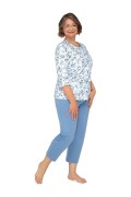 Piżama Martel Maria II 201 3/4 3XL-4XL damska rozpinana