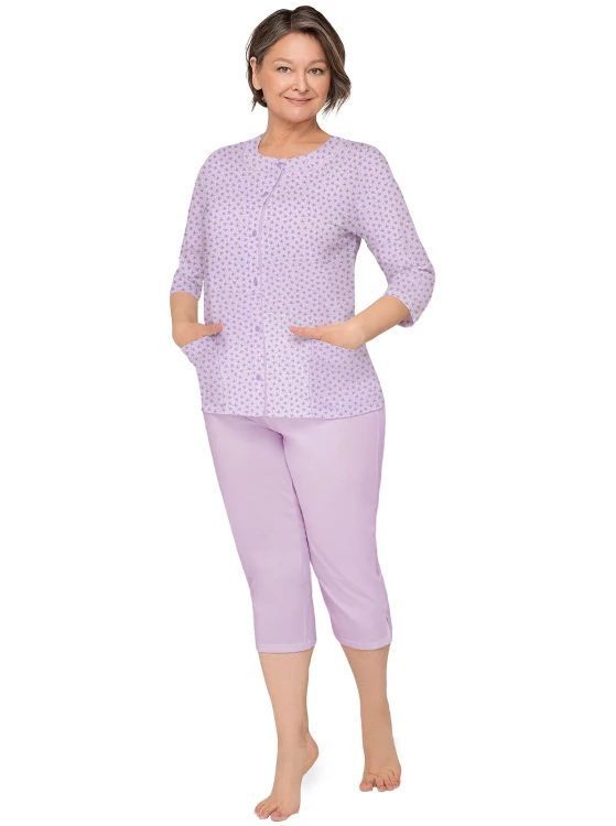 Piżama Martel Maria II 201 3/4 3XL-4XL damska rozpinana