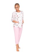 Piżama Martel Maria II 201 3/4 3XL-4XL damska rozpinana