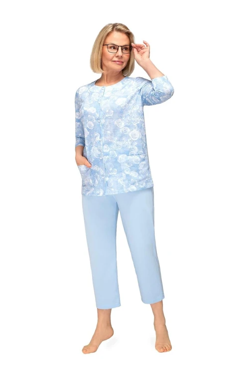 Piżama Martel Maria II 201 3/4 3XL-4XL damska rozpinana
