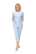 Piżama Martel Maria II 201 3/4 3XL-4XL damska rozpinana