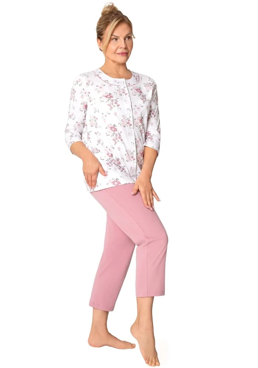 Piżama Martel Maria II 201 3/4 3XL-4XL damska rozpinana