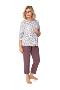 Piżama Martel Maria II 201 3/4 3XL-4XL damska rozpinana