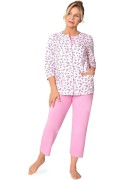 Piżama Martel Maria II 201 3/4 3XL-4XL damska rozpinana