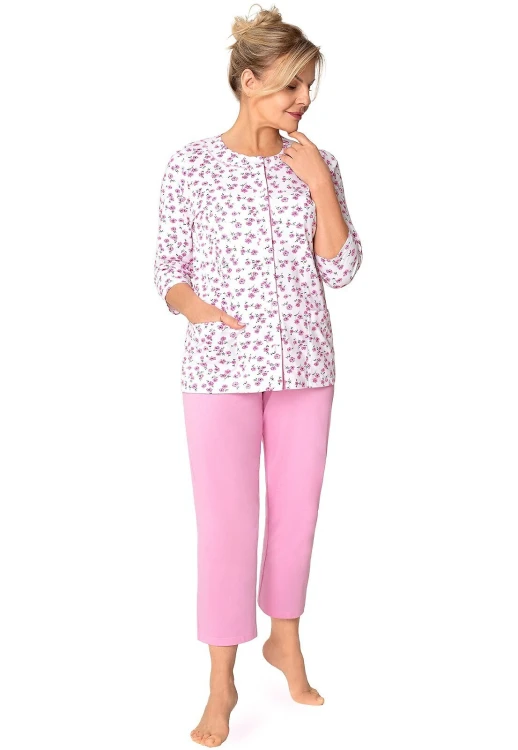 Piżama Martel Maria II 201 3/4 3XL-4XL damska rozpinana