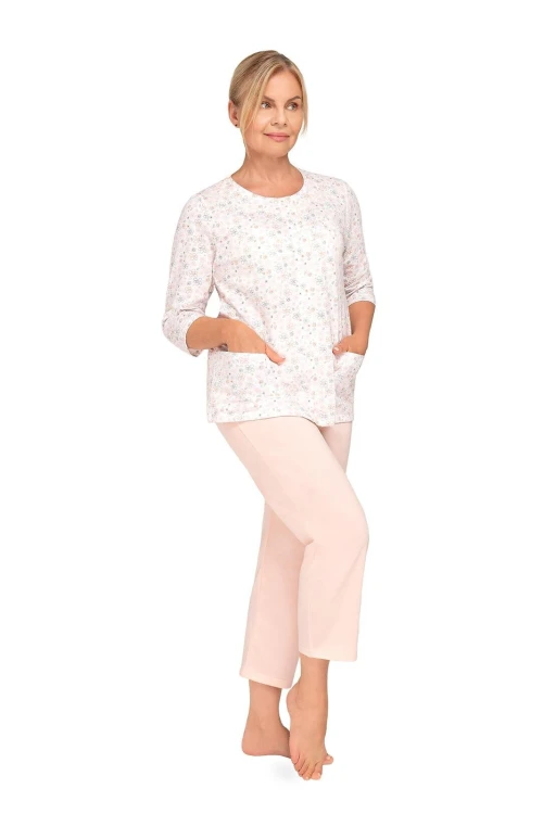 Piżama Martel Maria II 201 3/4 3XL-4XL damska rozpinana
