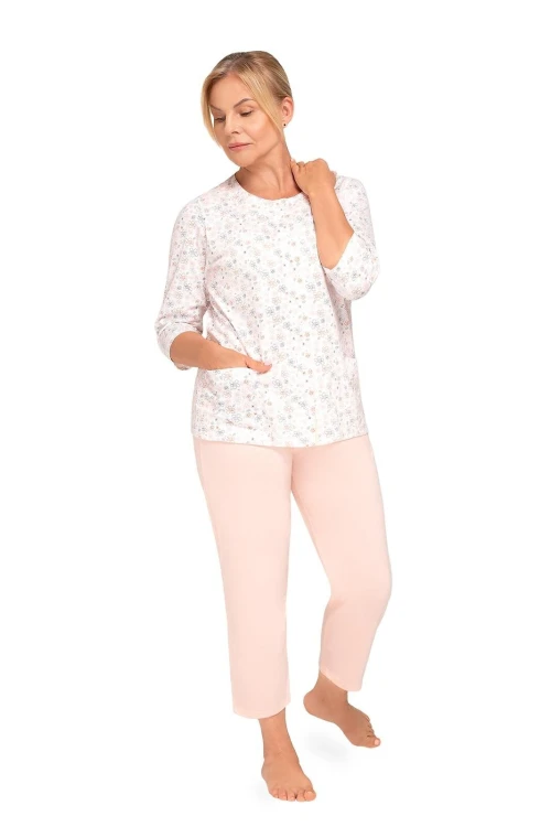 Piżama Martel Maria II 201 3/4 3XL-4XL damska rozpinana