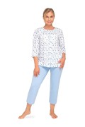 Piżama Martel Maria II 201 3/4 3XL-4XL damska rozpinana