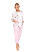 Piżama Martel Maria II 201 3/4 3XL-4XL damska rozpinana