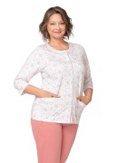 Piżama Martel Maria II 201 3/4 3XL-4XL damska rozpinana