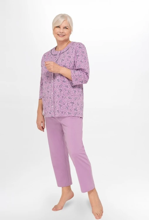 Piżama Martel Maria II 201 3/4 3XL-4XL damska rozpinana