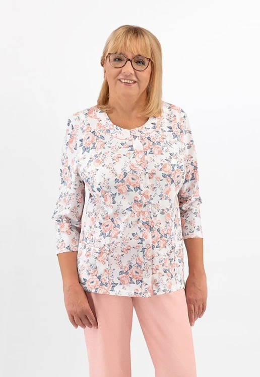 Piżama Martel Maria II 201 3/4 3XL-4XL damska rozpinana