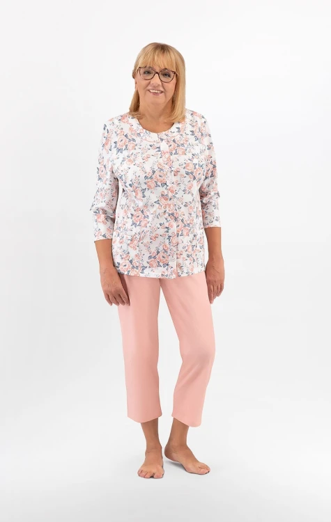 Piżama Martel Maria II 201 3/4 3XL-4XL damska rozpinana