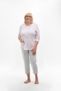 Piżama Martel Maria II 201 3/4 3XL-4XL damska rozpinana