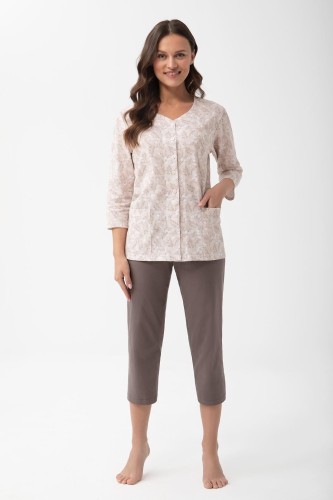 Piżama Luna 1305 7/8 M-XL L26 rozpinana