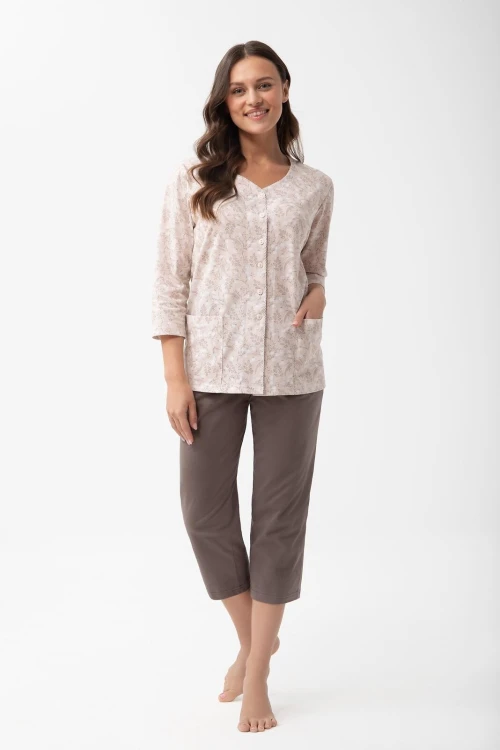 Piżama Luna 1305 7/8 M-XL L26 rozpinana